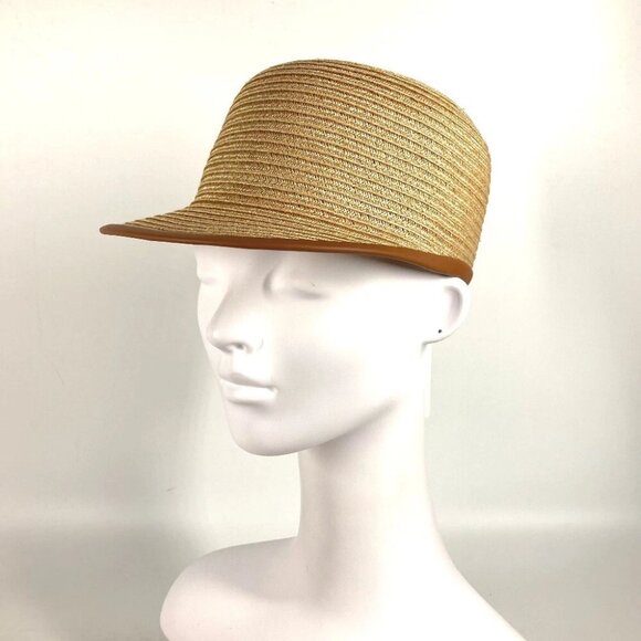 HERMES Rodeo Garance Newsboy cap Straw hat cap straw Beige - Picture 1 of 14